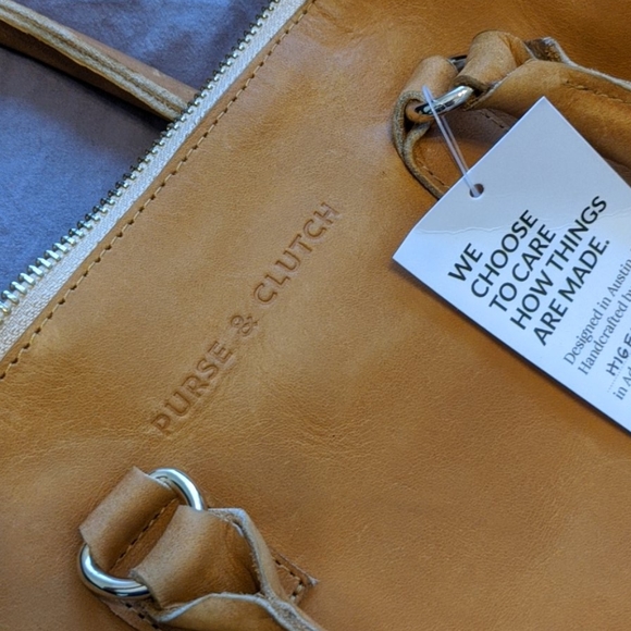 Purse and Clutch handmade leather bag - Picture 4 of 7